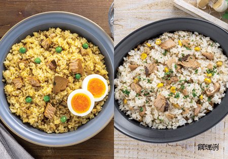 混ぜ込みご飯の素ドライカレー・ガーリックライス<br>