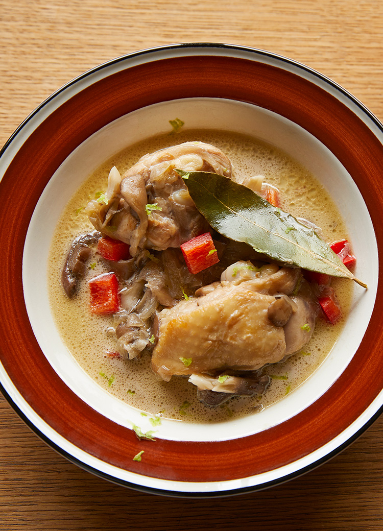 チキンのだしフリカッセ