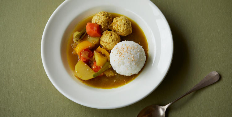 鶏と野菜の和風だしスープカレー