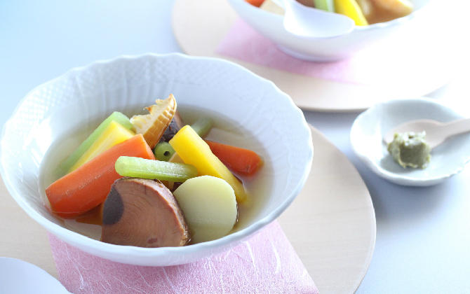 がまざわさん家の まぐろ角煮と春野菜の和ポトフ