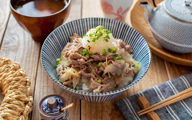 いがらしさん家の 塩だし牛丼