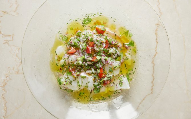 爽やかな酸味をキュッと利かせて だしセヴィーチェ